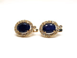 Diamond Sapphire Earrings 4.95ct.