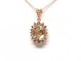 Necklace & Diamond Golden Beryl 6.00ct.