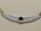 Antique Diamond Sapphire Necklace 2.50ct.