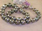 Black Tahiti pearl necklace