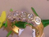 Diamant 5 Stone Ring 0,75 ct - 18K Gold