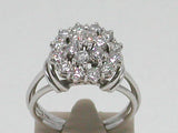 Diamond Cluster Ring 1,33 ct - 18 Kt White Gold