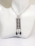 Diamond & Pearl Pendant with 18 K Gold Chain -ct