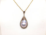 Necklace & Diamond Pearl Pendant 1.60ct.