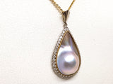 Necklace & Diamond Pearl Pendant 1.60ct.