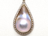 Necklace & Diamond Pearl Pendant 1.60ct.