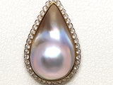 Necklace & Diamond Pearl Pendant 1.60ct.