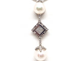 Necklace & Diamond Pearl Pendant ct.