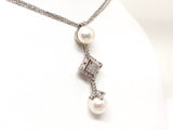Necklace & Diamond Pearl Pendant ct.