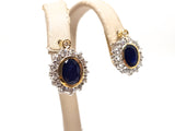 Diamond Sapphire Earrings 5.20ct.
