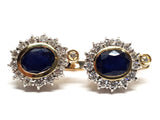 Diamond Sapphire Earrings 5.20ct.