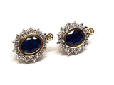 Diamond Sapphire Earrings 5.20ct.