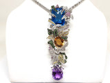 Necklace & Diamond Amethyst Citrine Emerald Topaz Yellow Pink Sapphire Pendant