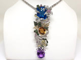 Necklace & Diamond Amethyst Citrine Emerald Topaz Yellow Pink Sapphire Pendant