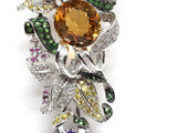Necklace & Diamond Amethyst Citrine Emerald Topaz Yellow Pink Sapphire Pendant