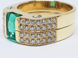 Diamond Emerald Ring 2.91ct.