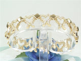 Ladies heart bracelet set with 3,20ct. diamonds