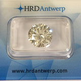 Certified Diamond 5.02 ct. Round Cut - K/ VS 2 - HRD Certificate