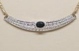 Antique Diamond Sapphire Necklace