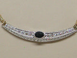 Antique Diamond Sapphire Necklace