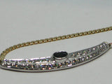Antique Diamond Sapphire Necklace