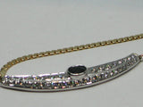 Antique Diamond Sapphire Necklace 2.50ct.