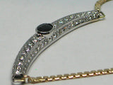 Antique Diamond Sapphire Necklace