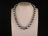 Black Tahiti pearl necklace