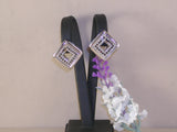 Diamond earrings black and white diamonds ct.