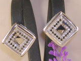 Diamond earrings black and white diamonds ct.
