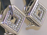 Diamond earrings black and white diamonds ct.