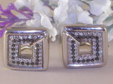 Diamond earrings black and white diamonds 1,78ct.