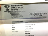 IGI Certified Colombian Emerald 10.42ct.