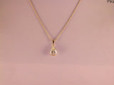 Solitaire Diamond Pendant with 18 K Gold Chain – 2.05 ct in total