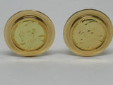 Vintage Gold Cuff-links  - JFK 1963 - 18 K Gold