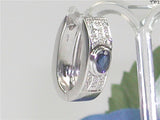 Diamond Sapphire Earrings 1.15ct.